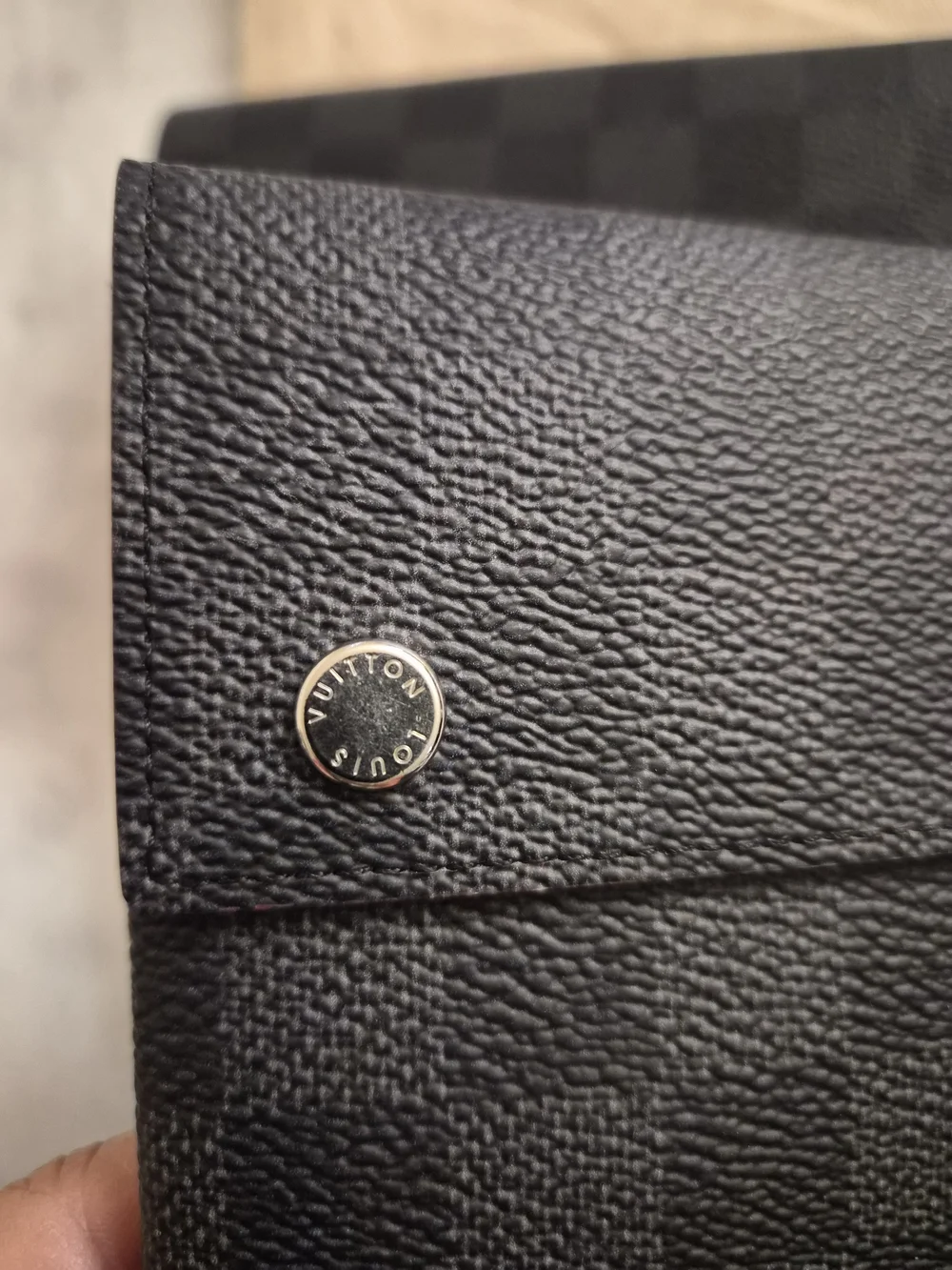 Louis Vuitton Virgil Abloh Damier Graphite Coated Canvas Alpha Trio Pouches